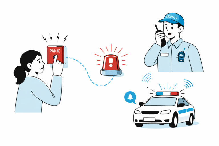 Panic alarm response in action